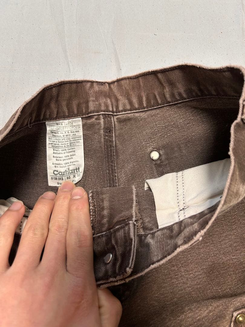 スーパーフェード carhartt ダブルニーペインターパンツ ボロ 30×30