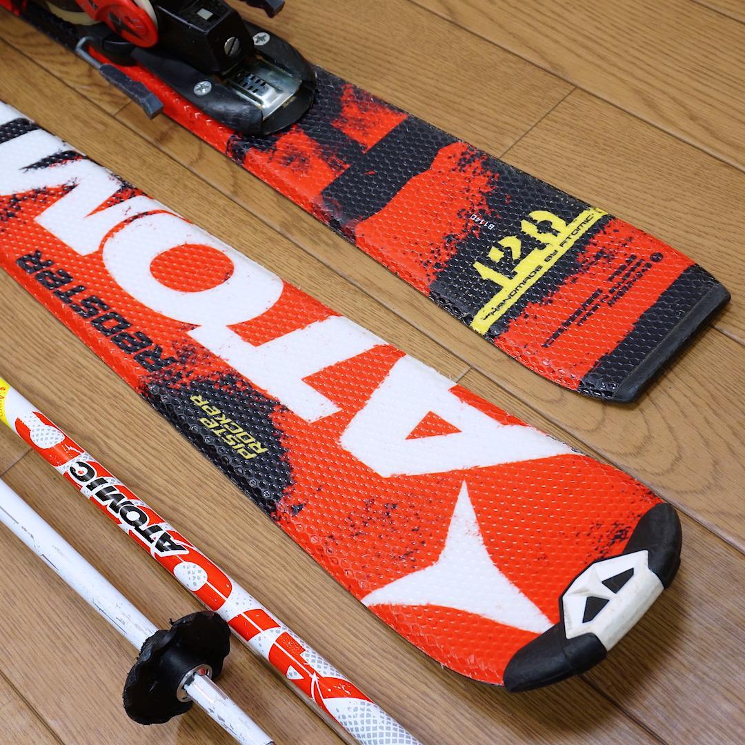 メンテ済 120cm 靴23cm ATOMIC スキーセット おまけ