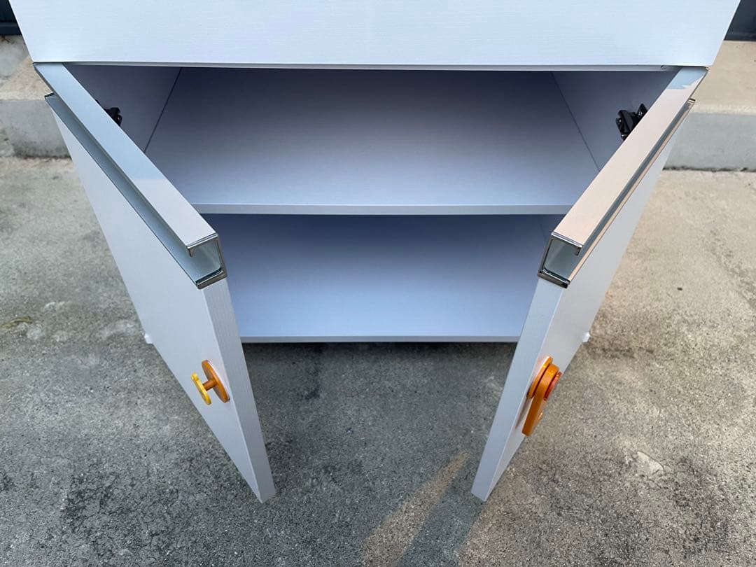 DORIS キッチンラック レンジ台 幅60 キャスター・コンセント付 組立式