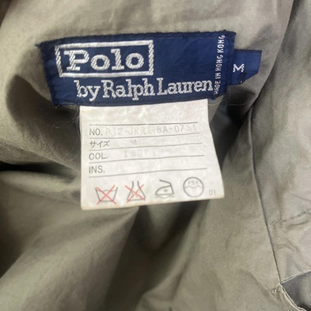 90s ポロラルフローレン トレンチコート M コットン ロング丈 カーキ 名作