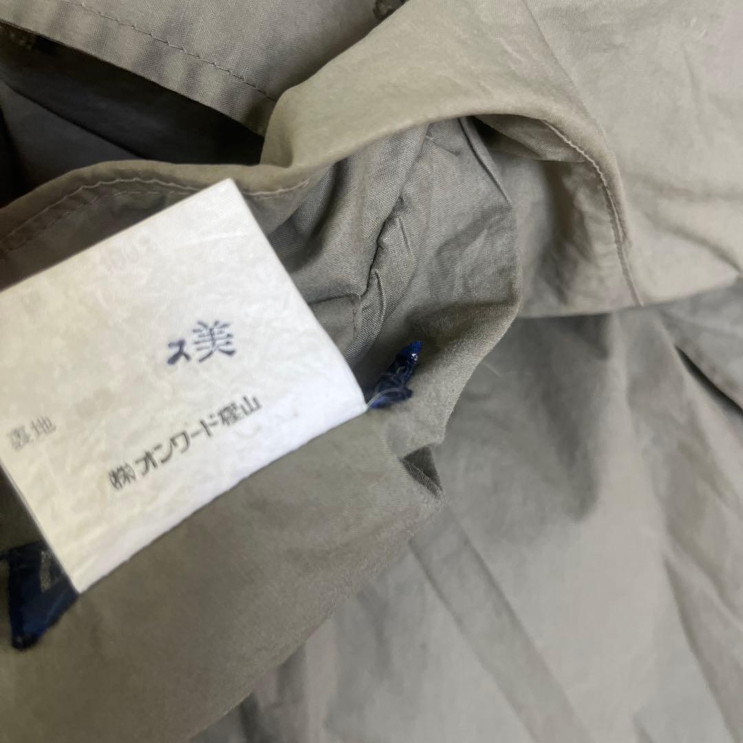 90s ポロラルフローレン トレンチコート M コットン ロング丈 カーキ 名作