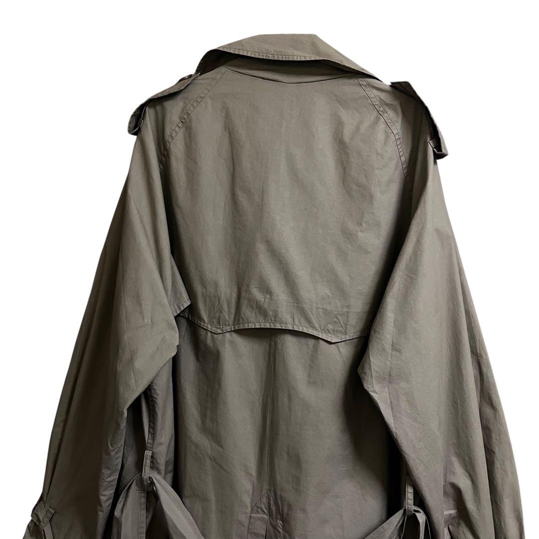 90s ポロラルフローレン トレンチコート M コットン ロング丈 カーキ 名作