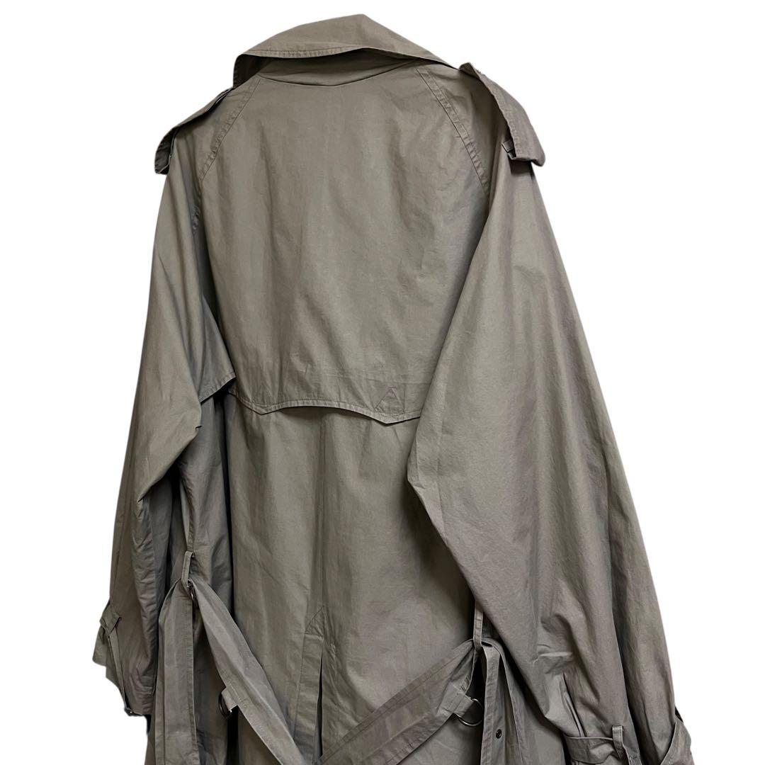 90s ポロラルフローレン トレンチコート M コットン ロング丈 カーキ 名作