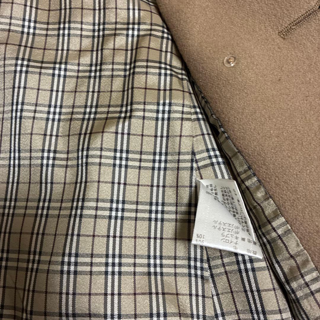 【美品✨金ボタン】バーバリーブルーレーベル　 Pコート ダブル ノバチェック38
