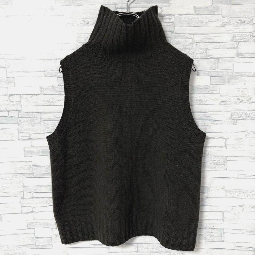 マーガレットハウエル タートルニットベスト タートルネック シルク・カシミヤ混