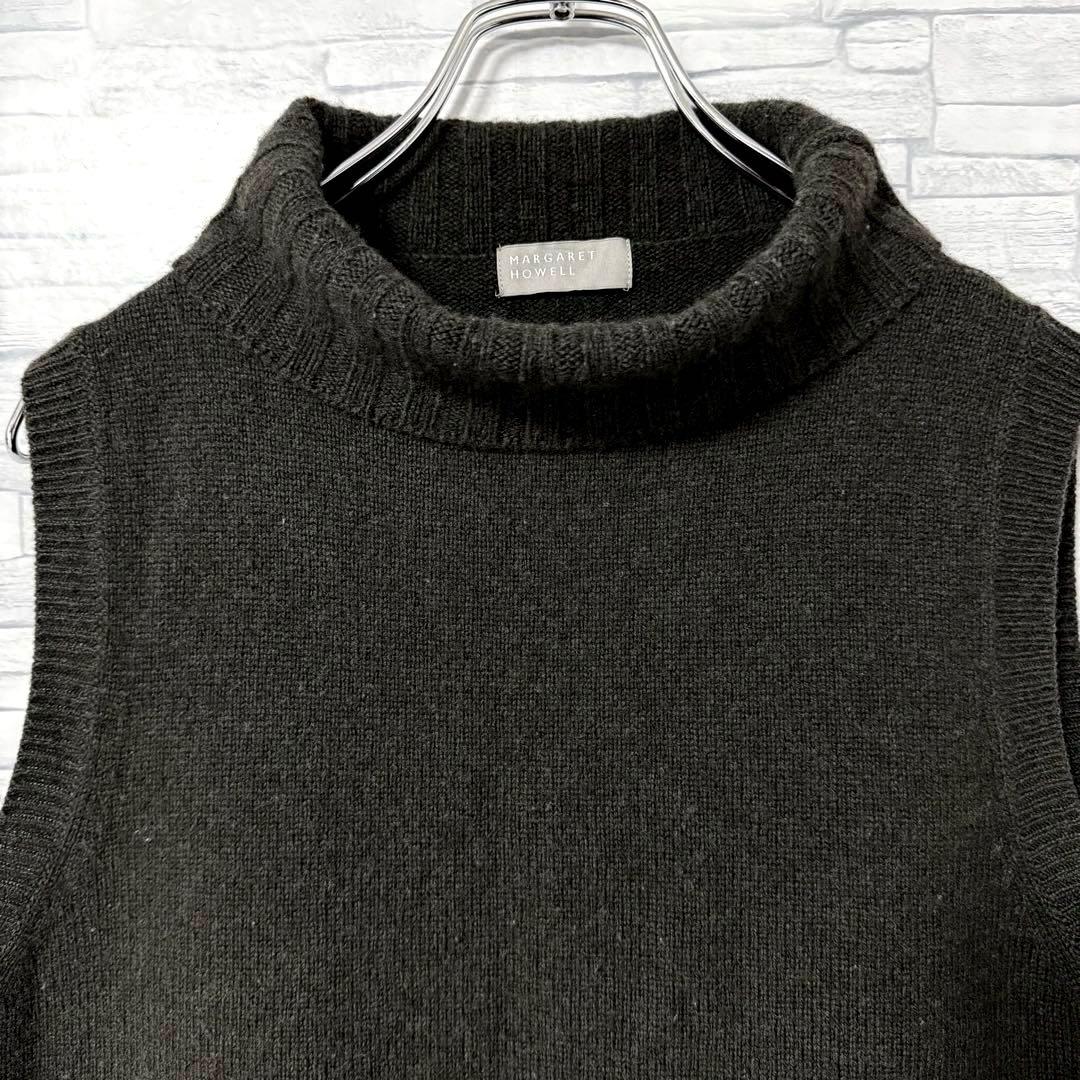 マーガレットハウエル タートルニットベスト タートルネック シルク・カシミヤ混