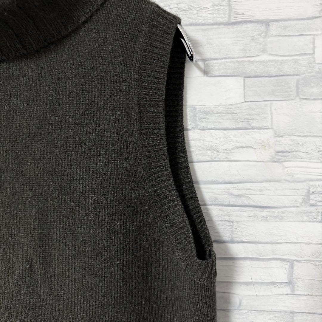 マーガレットハウエル タートルニットベスト タートルネック シルク・カシミヤ混