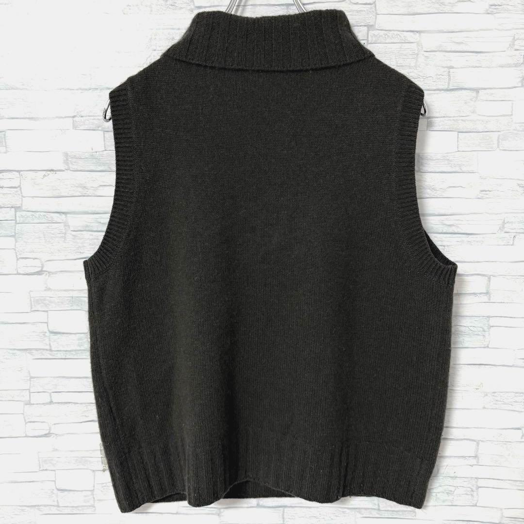 マーガレットハウエル タートルニットベスト タートルネック シルク・カシミヤ混