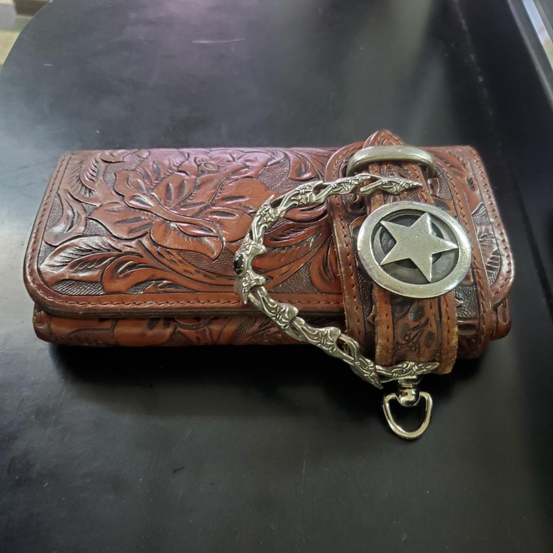 ALZUNIカービング.バイカーズウレット.カスタムウォレット