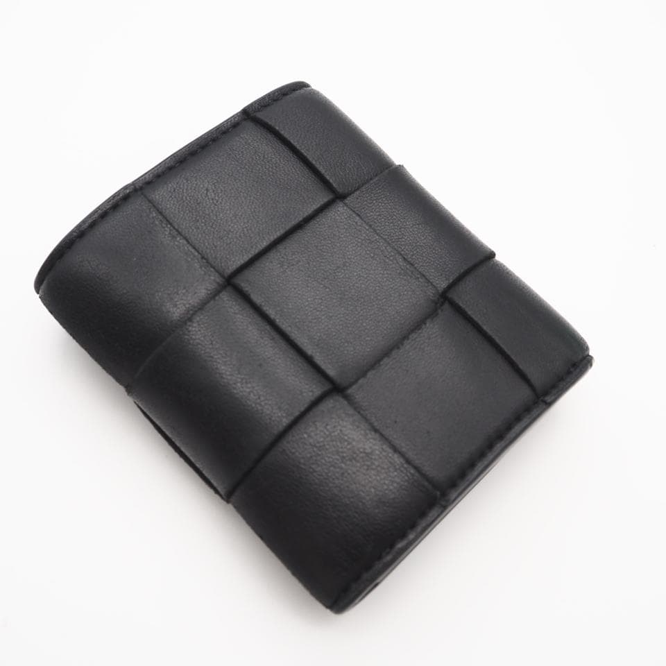 BOTTEGA VENETA 三つ折り財布 イントレチャート ブラック 黒 美品