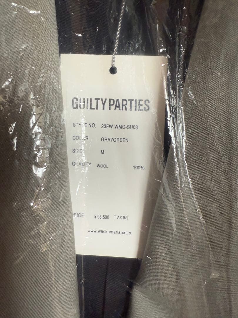 WACKO MARIA　SINGLE BREASTED JACKET　23FW