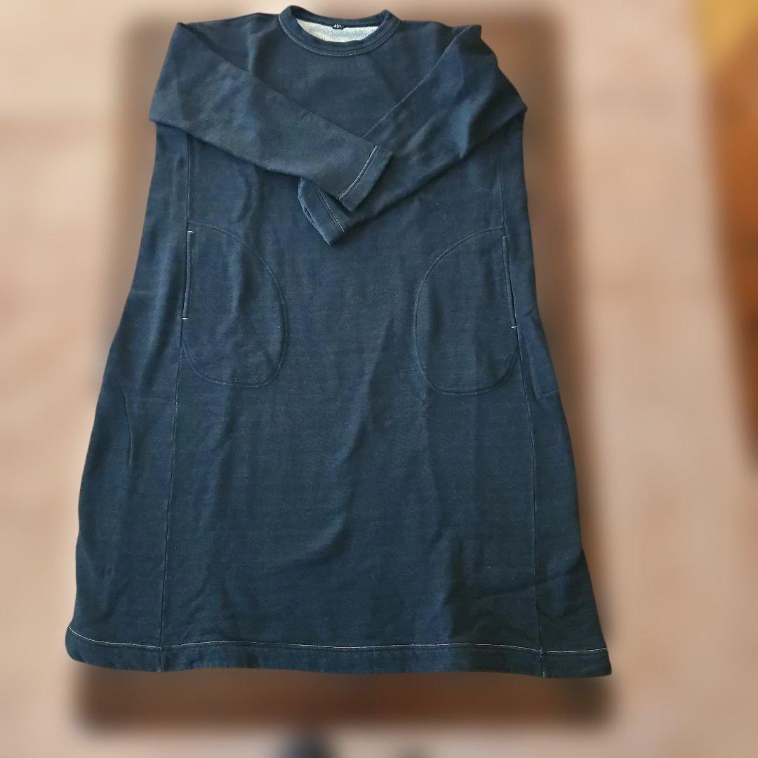 45R裏毛の馬ドレス(インデイゴ濃)