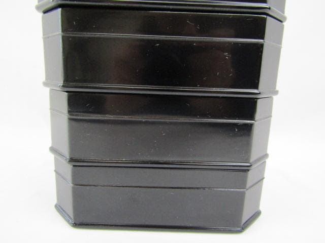 Y5-1014 ◇茶道具 輪島塗 真塗 縁高 菓子器 五段重◇