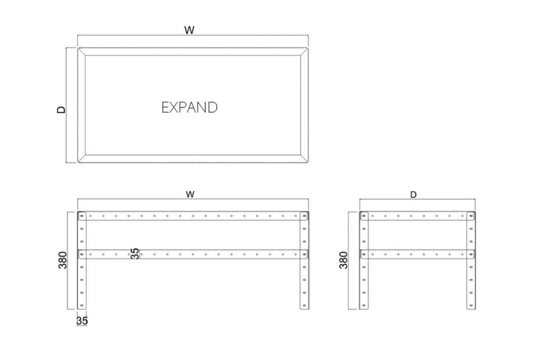 MILLS ミルズ　スチール　アイアン　ローテーブル　2段　インダストリアル