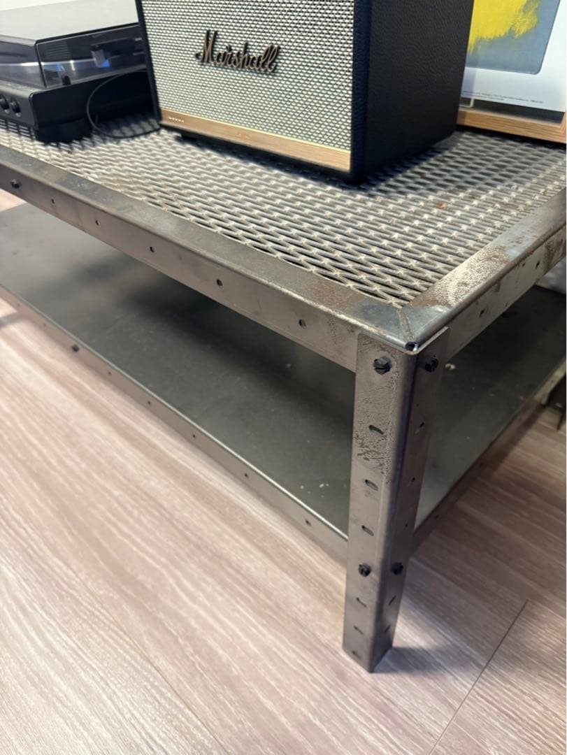 MILLS ミルズ　スチール　アイアン　ローテーブル　2段　インダストリアル