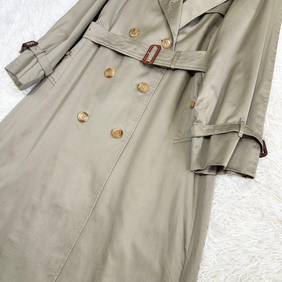バーバリーズ トレンチコート ノバチェック カーキ系 レディース M