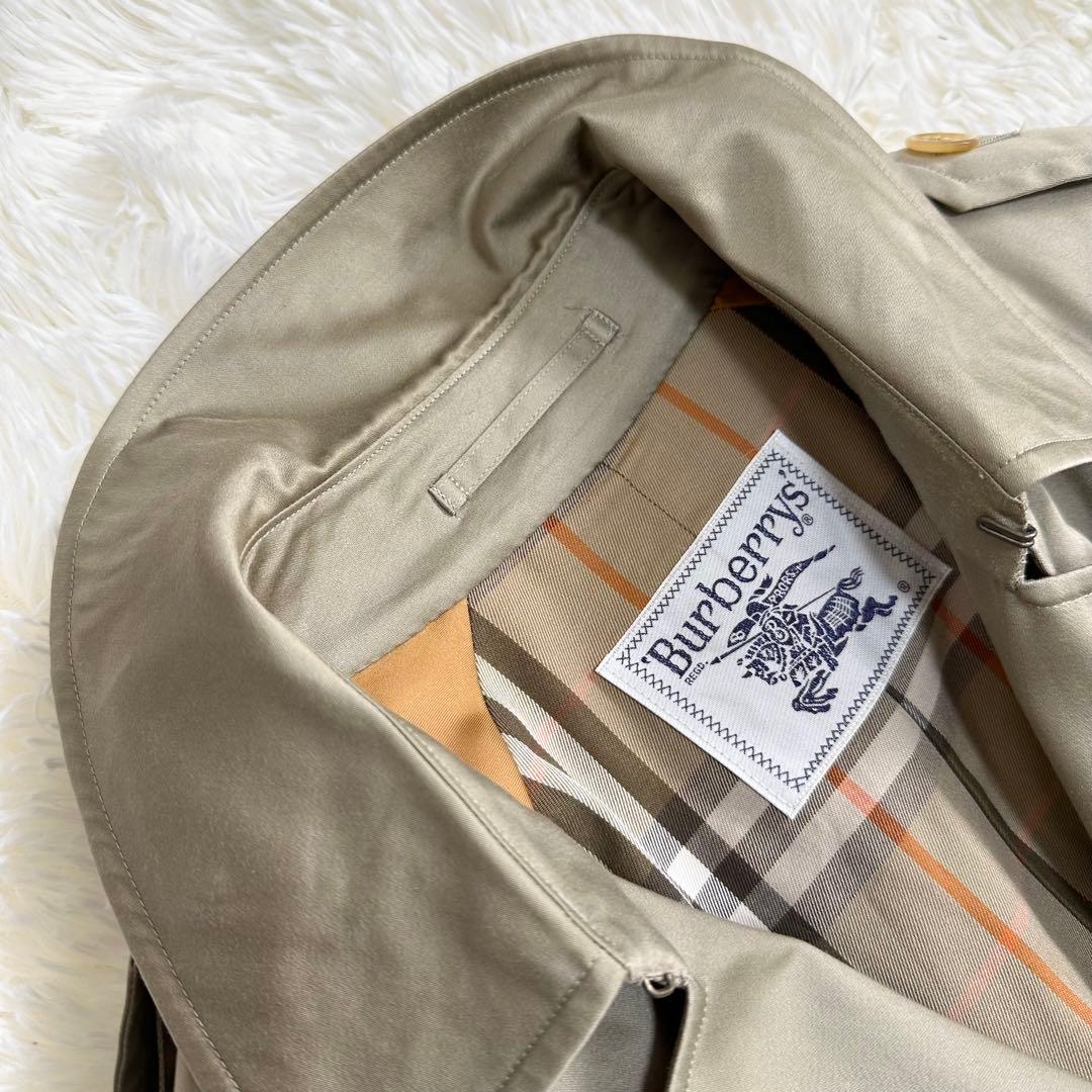 バーバリーズ トレンチコート ノバチェック カーキ系 レディース M