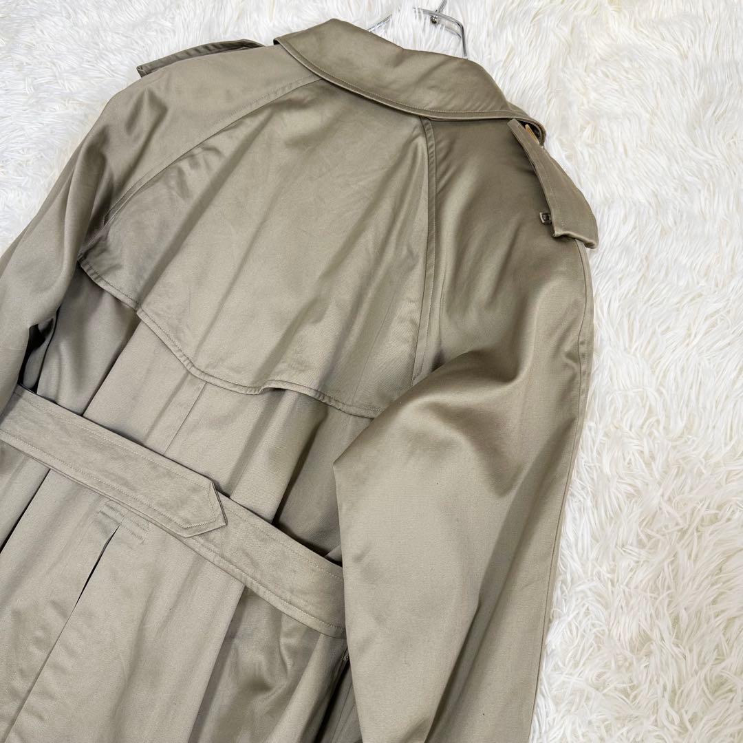 バーバリーズ トレンチコート ノバチェック カーキ系 レディース M