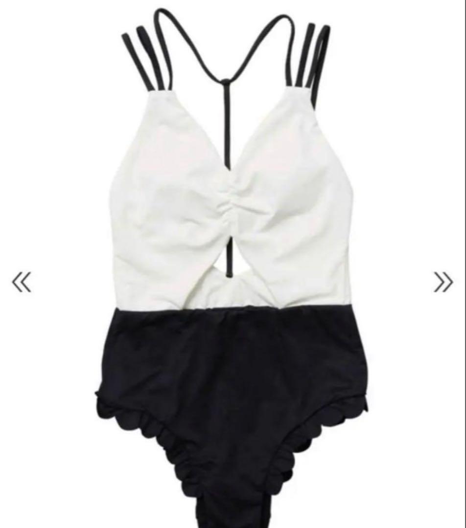 ALEXIA STAM アリシアスタン バイカラー ワンピース スイムウェア