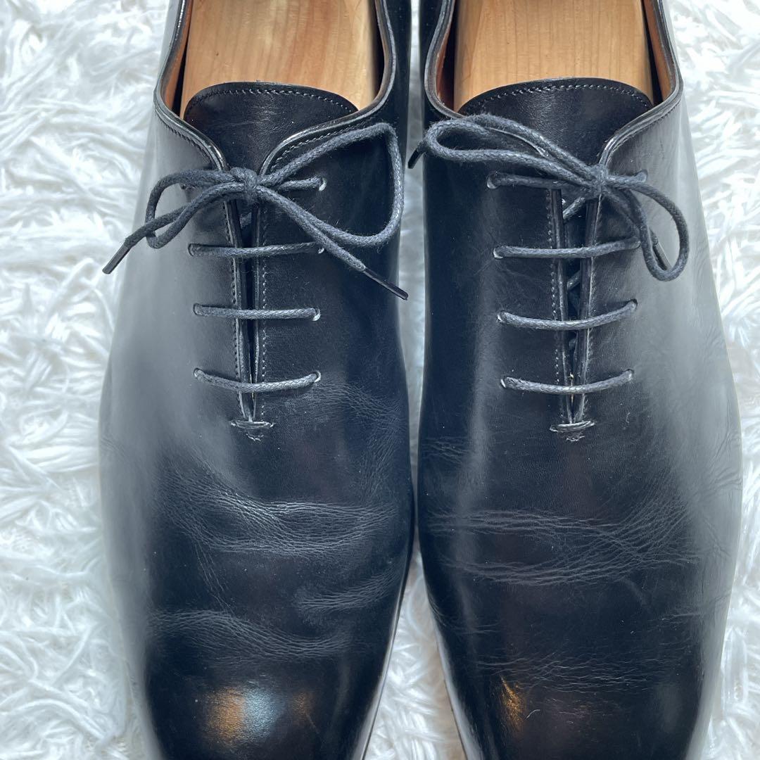 アテストーニ　内羽根　ドレスシューズ　レザー　ホールカット　ブラック　黒　26