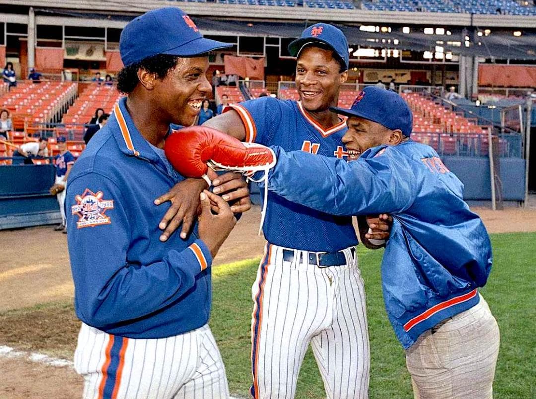 マイクタイソン グッデン ストロベリー 直筆サイン 大型フォトフレーム メッツ