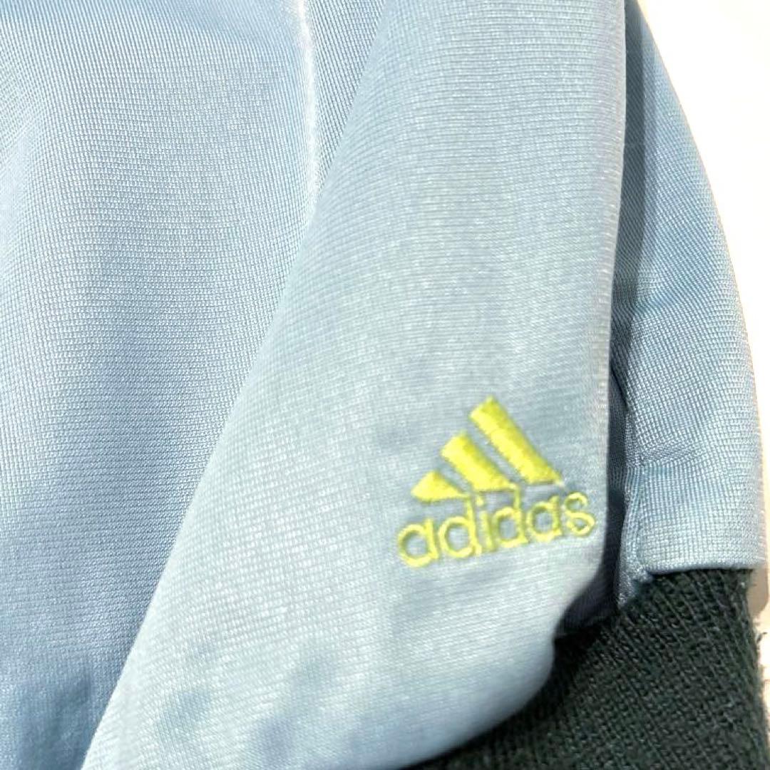 adidas アディダス トラックジャケット ジャージ Y2K 水色 緑色 L