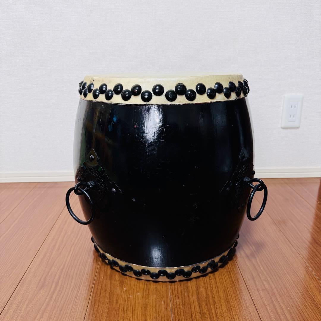 和太鼓 打面33センチ ブラック　黒　大太鼓