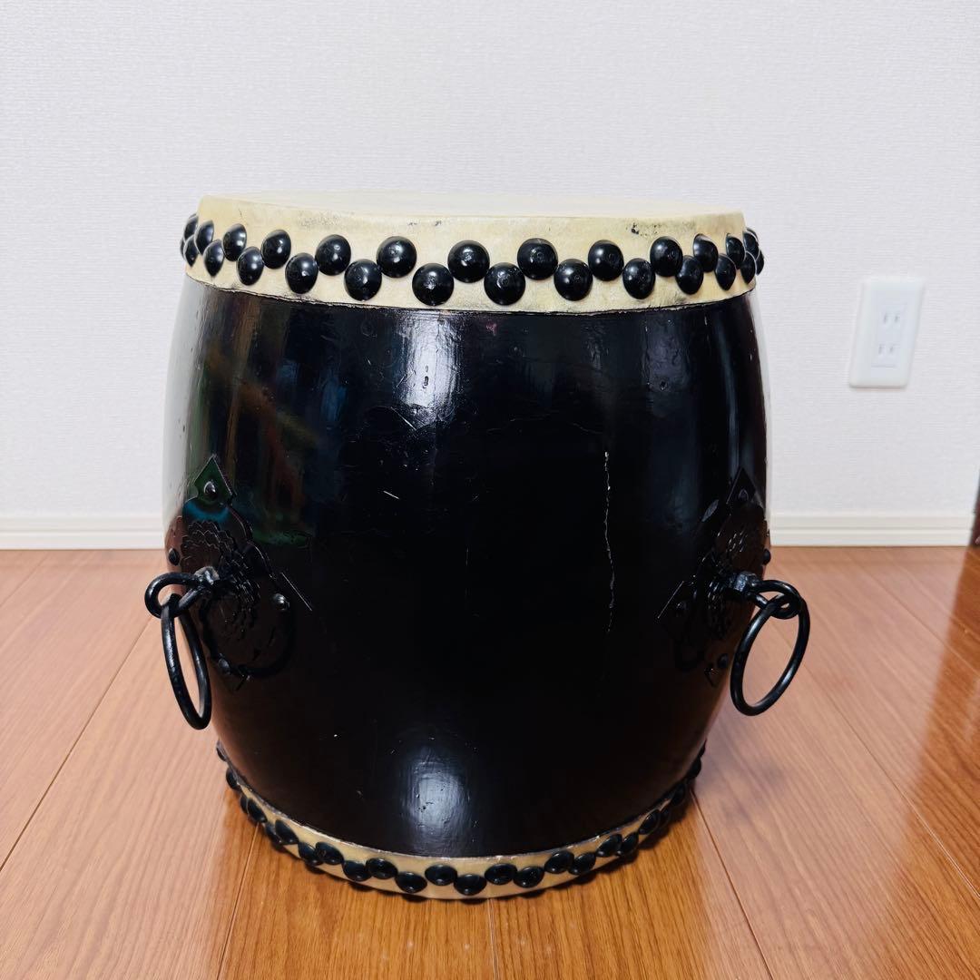 和太鼓 打面33センチ ブラック　黒　大太鼓