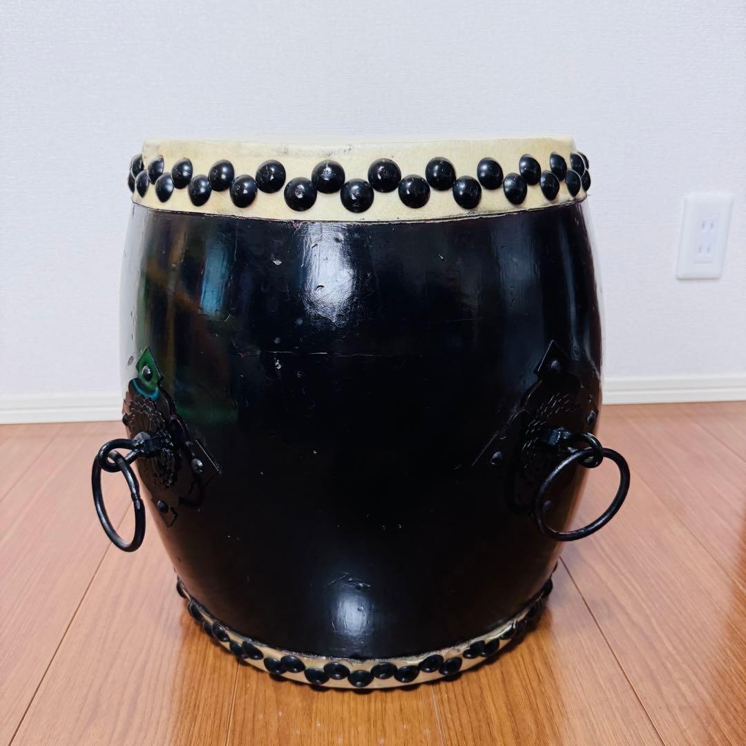 和太鼓 打面33センチ ブラック　黒　大太鼓