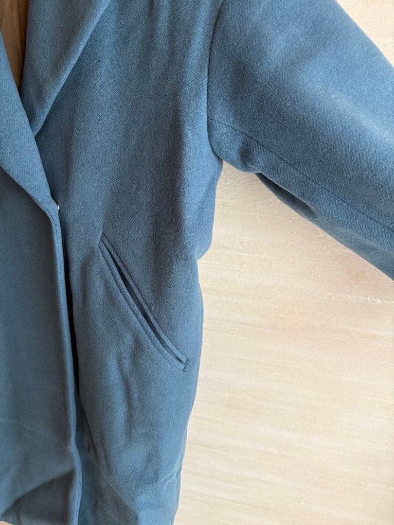 IENA MANTECOオーバーチェスターコート　ブルー