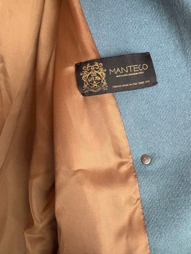 IENA MANTECOオーバーチェスターコート　ブルー