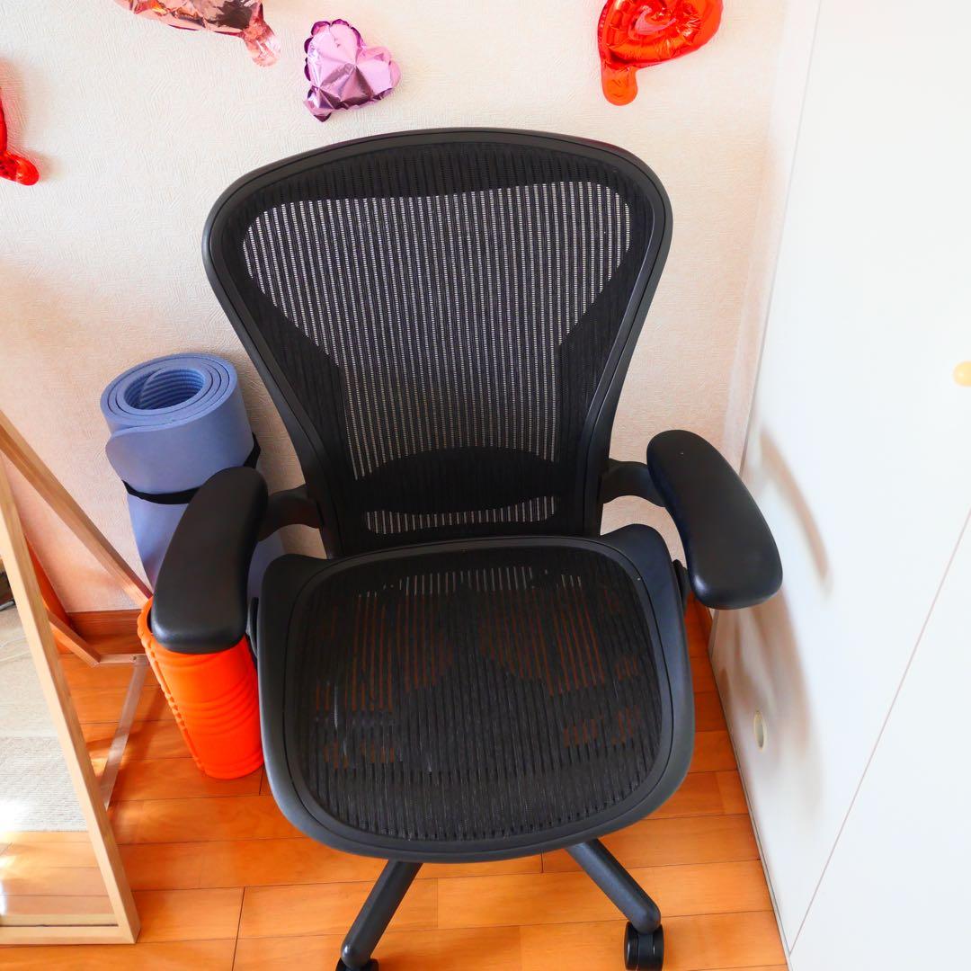 [送料込み]ハーマンミラーアーロンチェア(肘付ハイバックチェア)