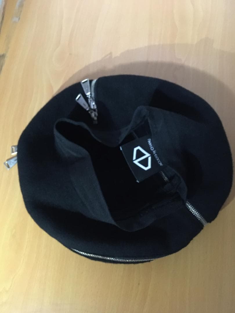 早い者勝ち！ACUOD by CHANU ジップデザインベレー帽