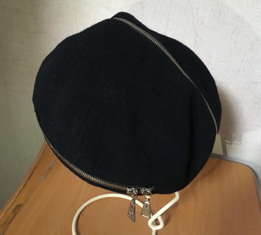 早い者勝ち！ACUOD by CHANU ジップデザインベレー帽