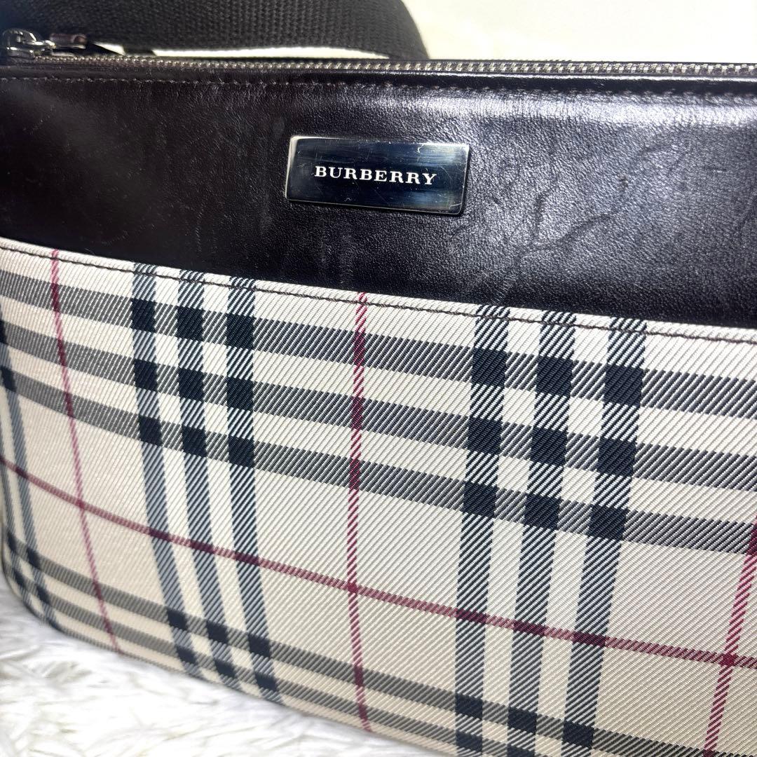 [美品] BURBERRY バーバリー　ショルダーバッグ　ノバチェック