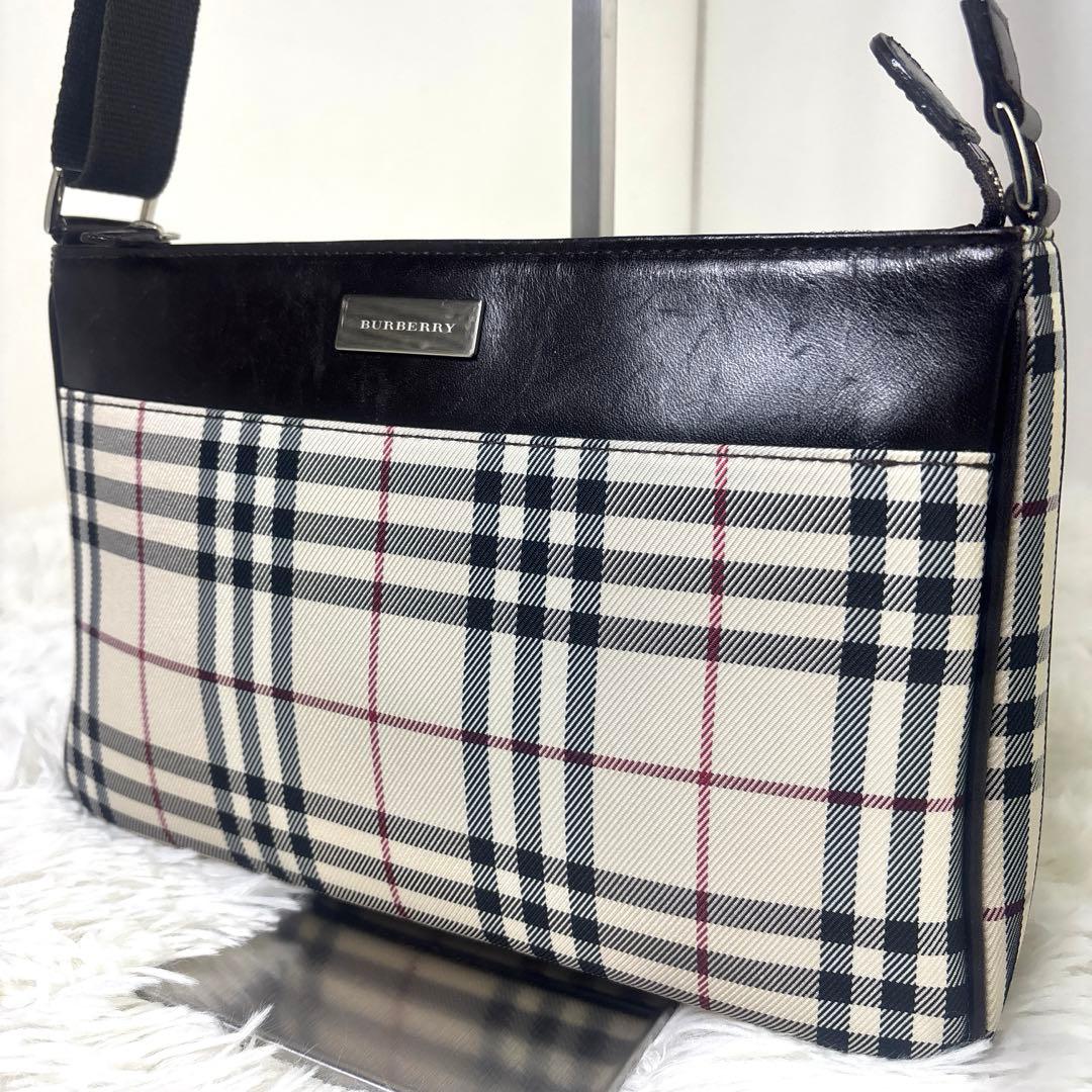[美品] BURBERRY バーバリー　ショルダーバッグ　ノバチェック