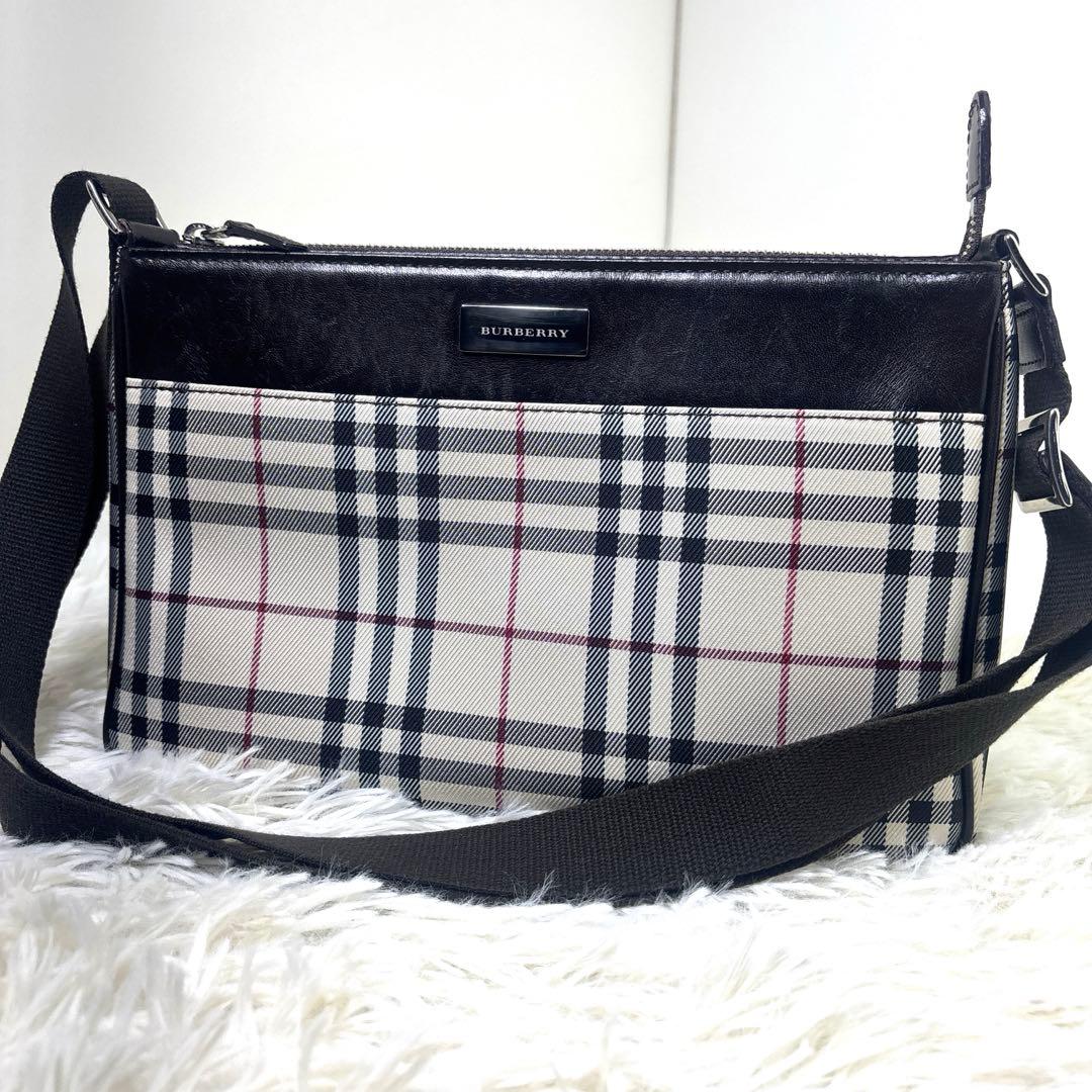 [美品] BURBERRY バーバリー　ショルダーバッグ　ノバチェック