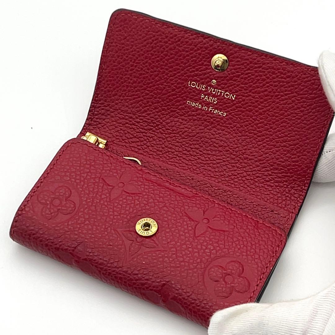 極美品★ルイヴィトン キーケース アンプラント 赤 ミュルティクレ6 箱袋付