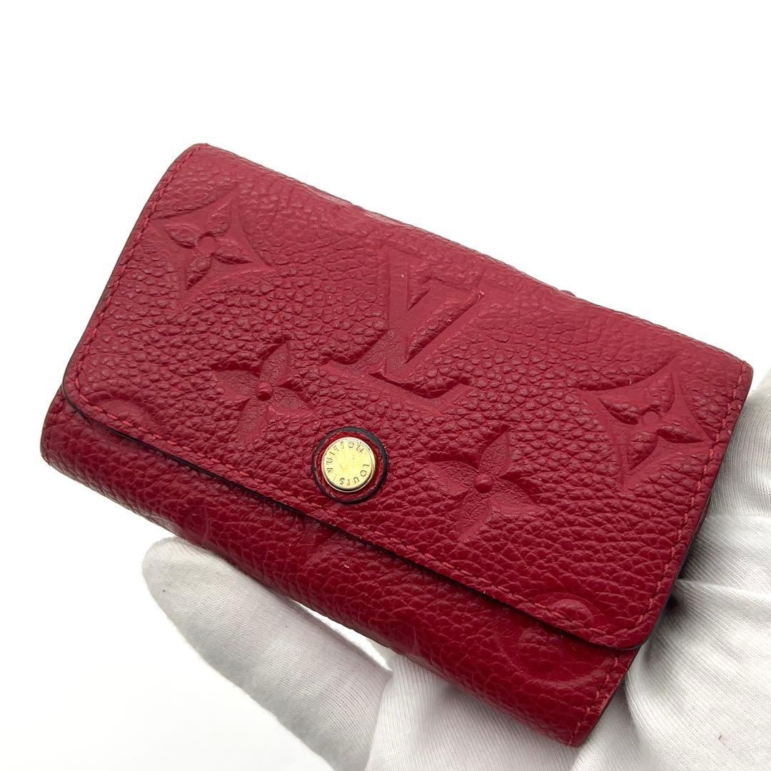 極美品★ルイヴィトン キーケース アンプラント 赤 ミュルティクレ6 箱袋付