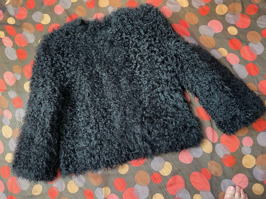 ラム毛皮コート