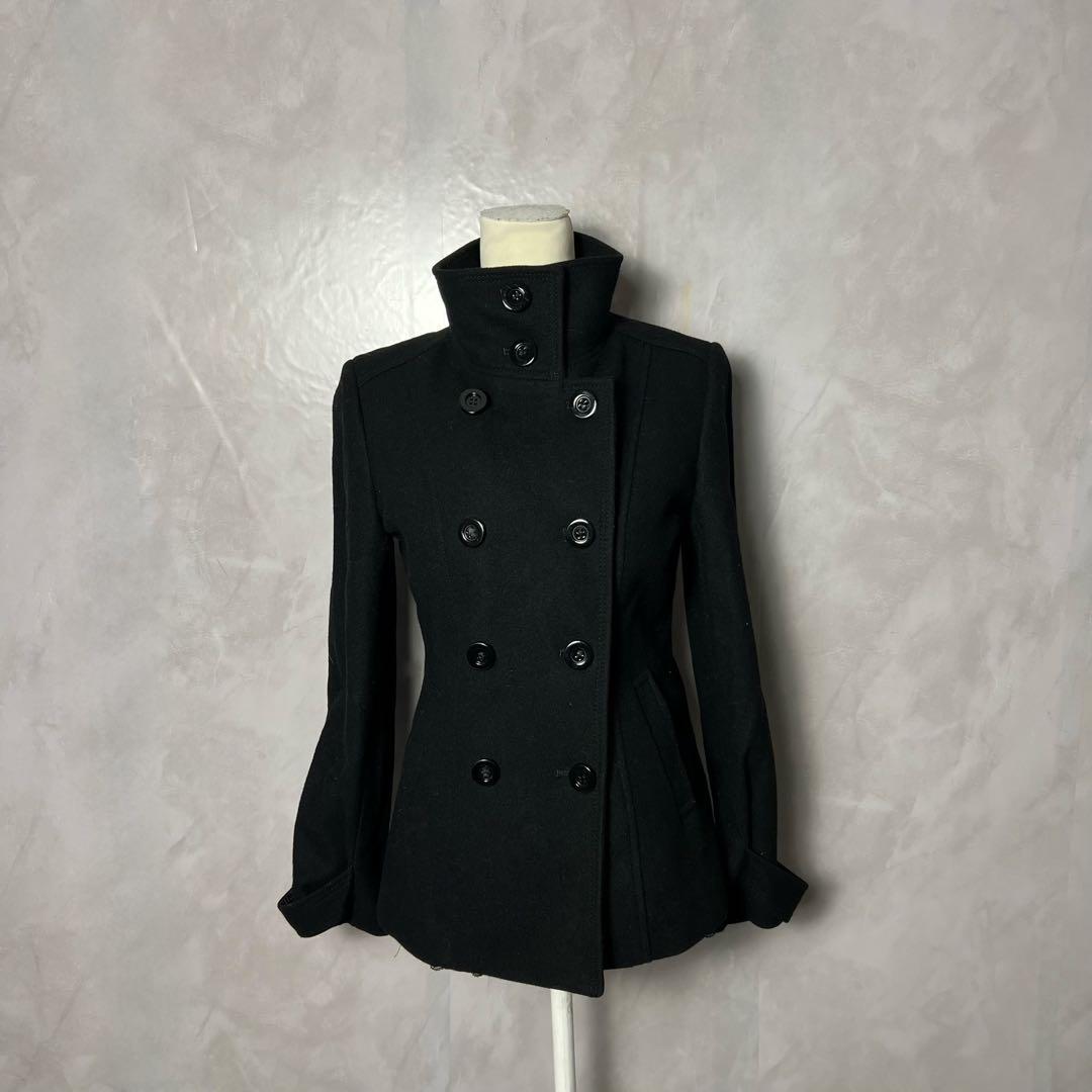 ピーコート ブラック 平成ギャルy2k グランジ ナポレオン ダークウェア