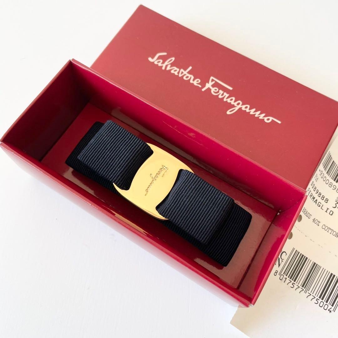 【新品】Salvatore Ferragamo バレッタ リボン ヘアアクセ