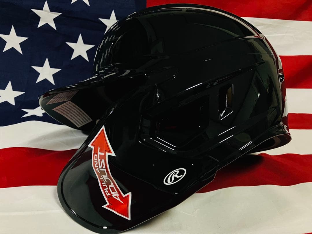 【新品】ローリングス 野球 右打者用 片耳ヘルメット フェイスガード付 Lサイズ