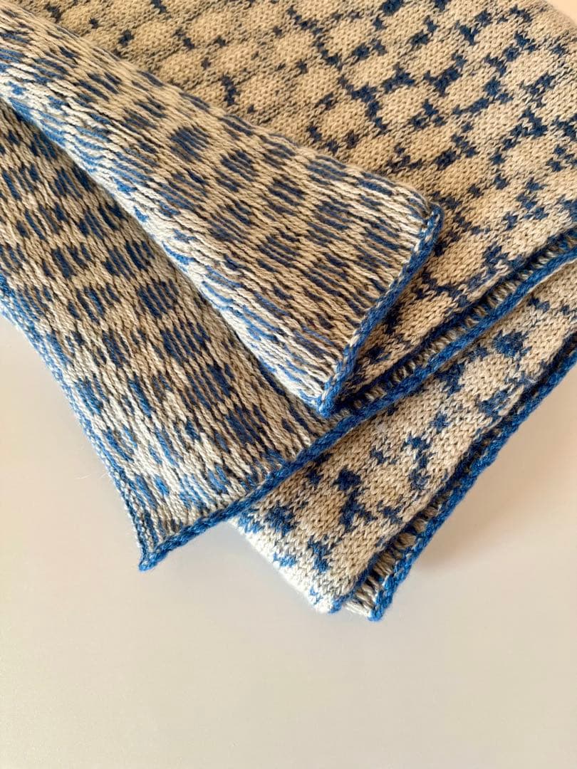 yourwear カシミヤ100% ドットジャカードストール