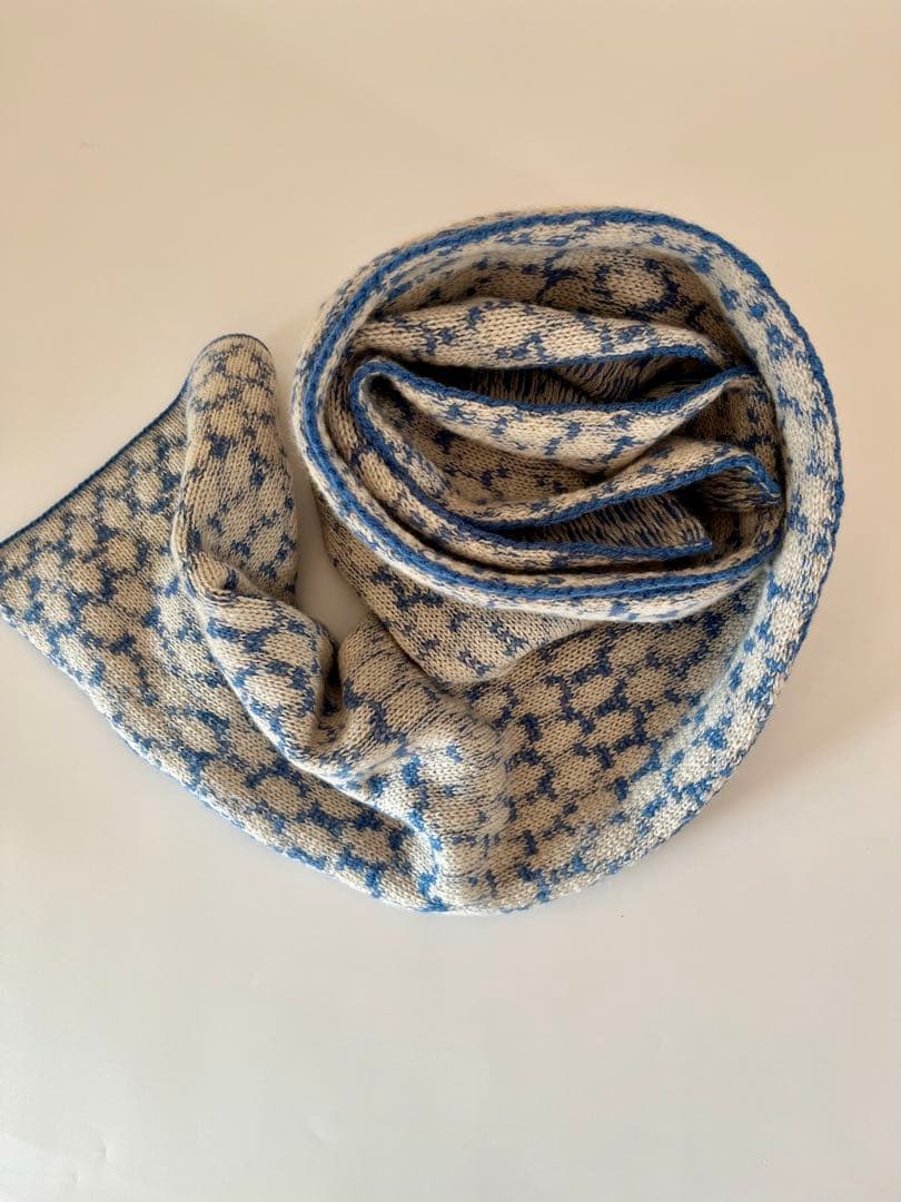 yourwear カシミヤ100% ドットジャカードストール