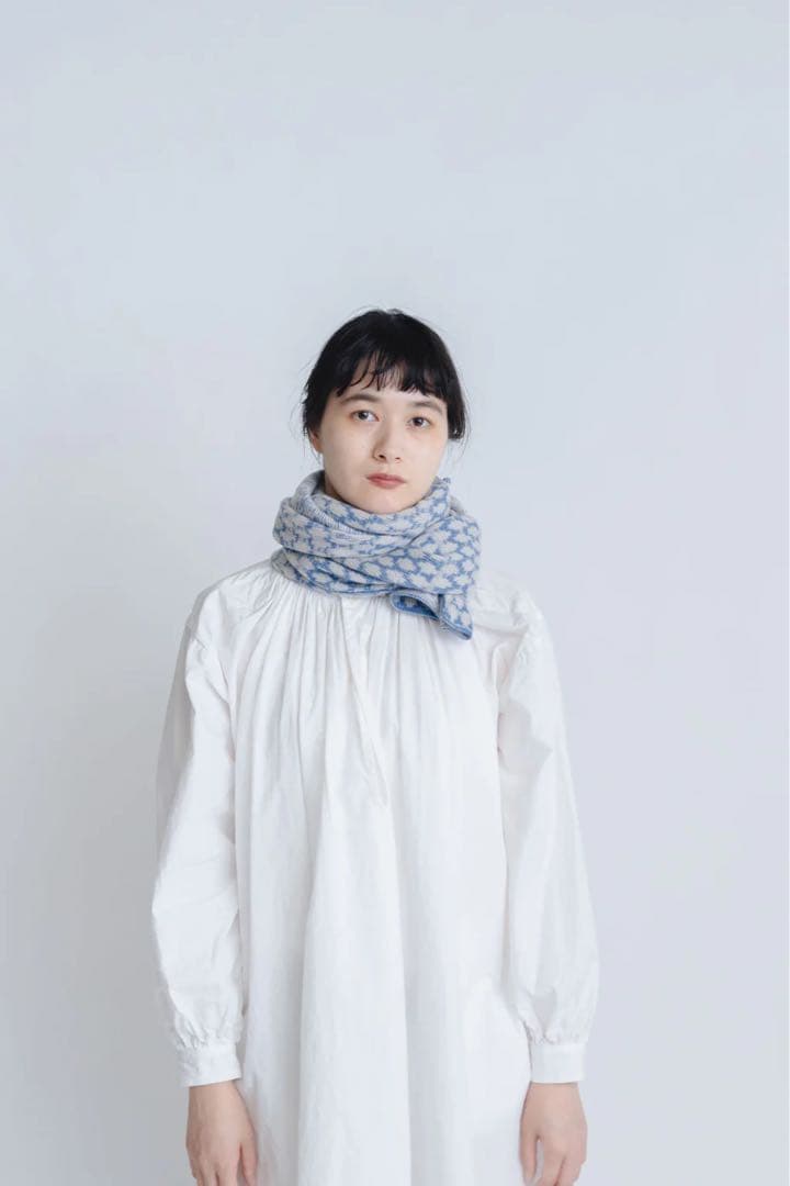 yourwear カシミヤ100% ドットジャカードストール