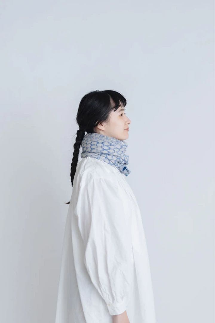 yourwear カシミヤ100% ドットジャカードストール