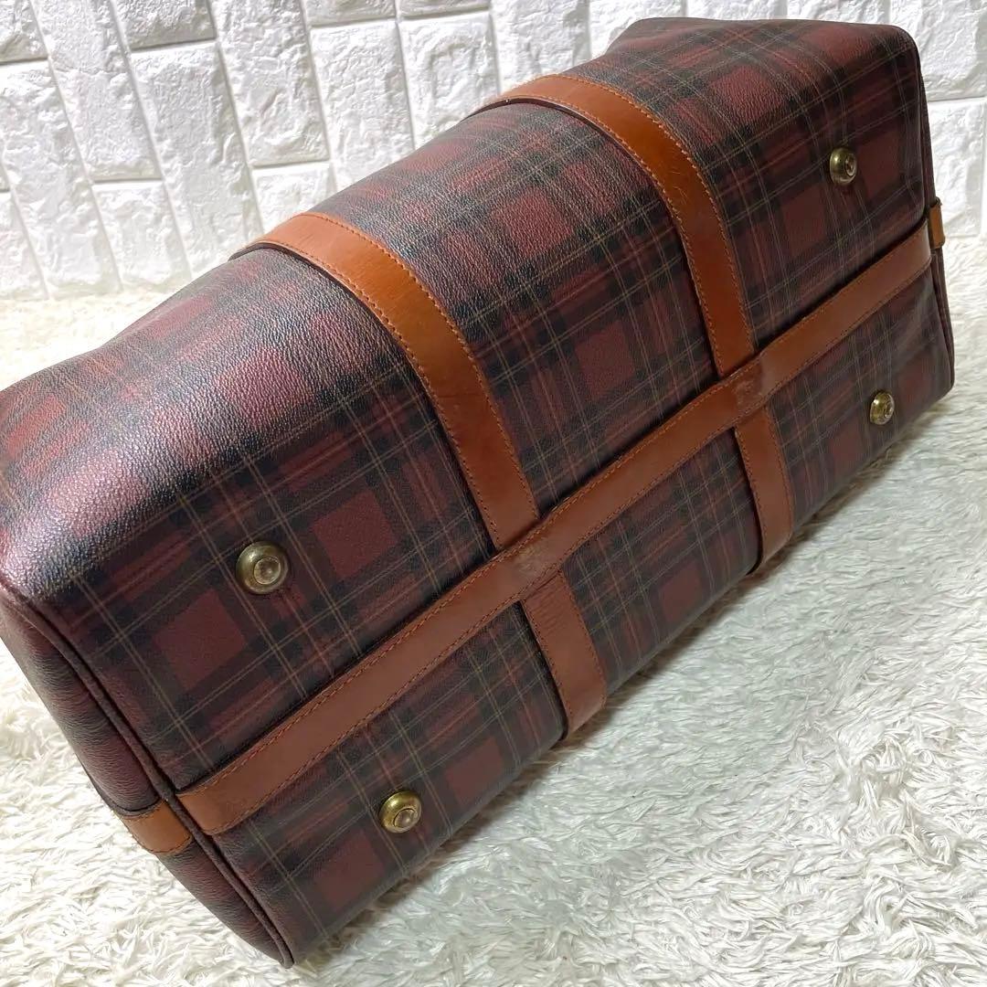 美品　希少　ポロラルフローレン　ボストンバッグ　チェック　2way PVC