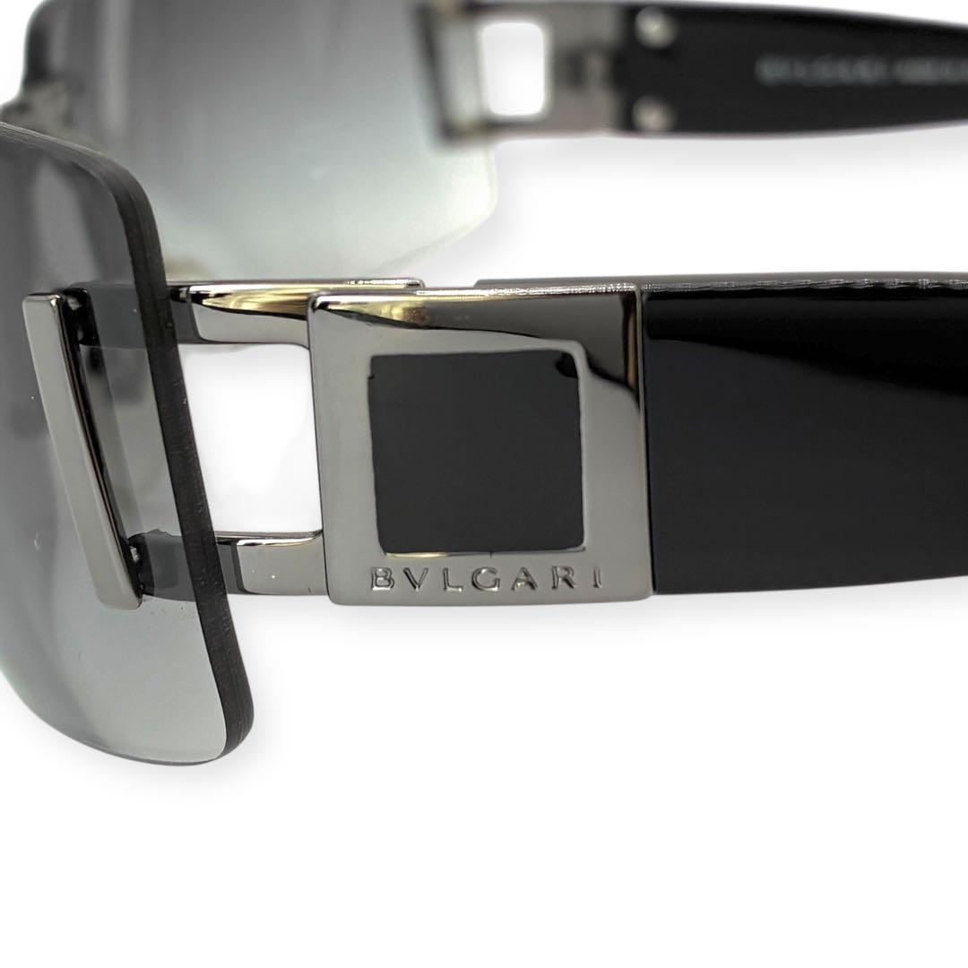 【極美品】BVLGARI ブルガリ　リムレス　サングラス　スクエア　ビーゼロワン