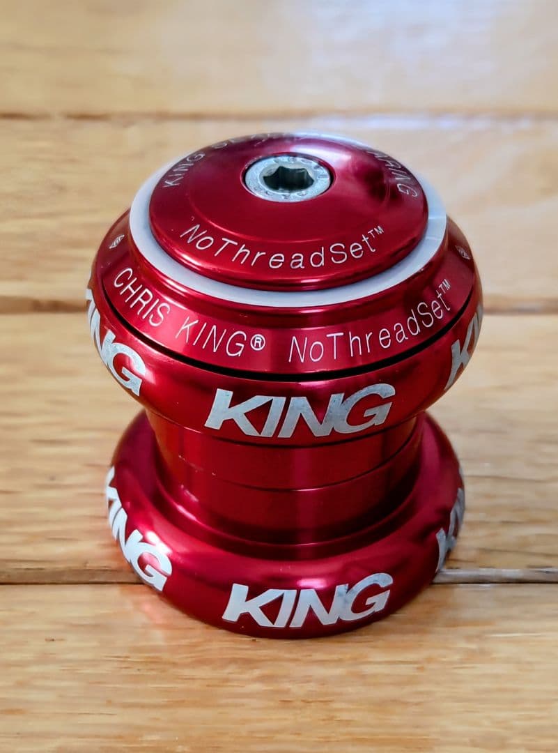 CHRIS KING NoThreadSet 1-1/8(オーバーサイズ)赤色